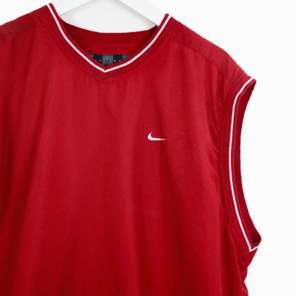 Nike Golf Red Vest with Small Logo (Large) - Picture 1 of 4